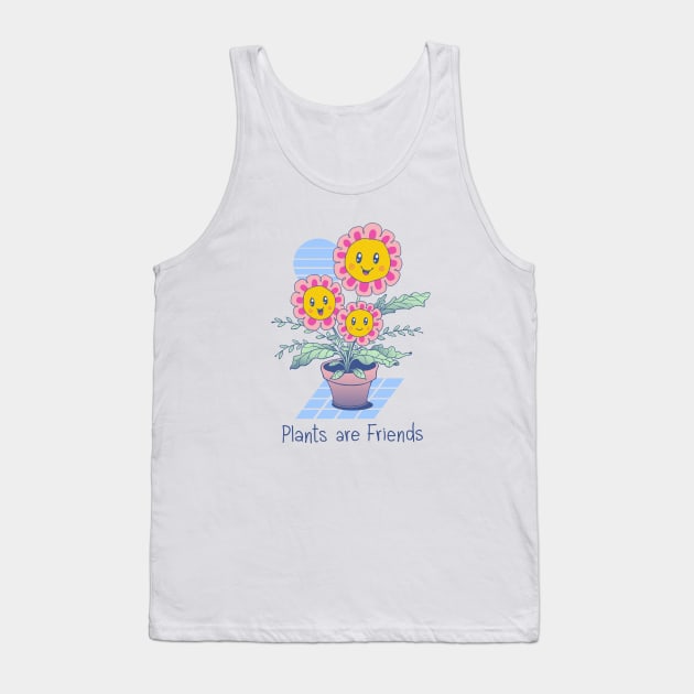 Plants are Friends! Tank Top by Vincent Trinidad Art